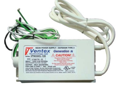 Ventex Channel Letter Self Adjusting Neon Transformer